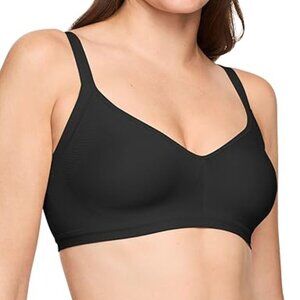 Women’s Black Seamless Stretch Wireless Lightly Lined Bra – Small – New
